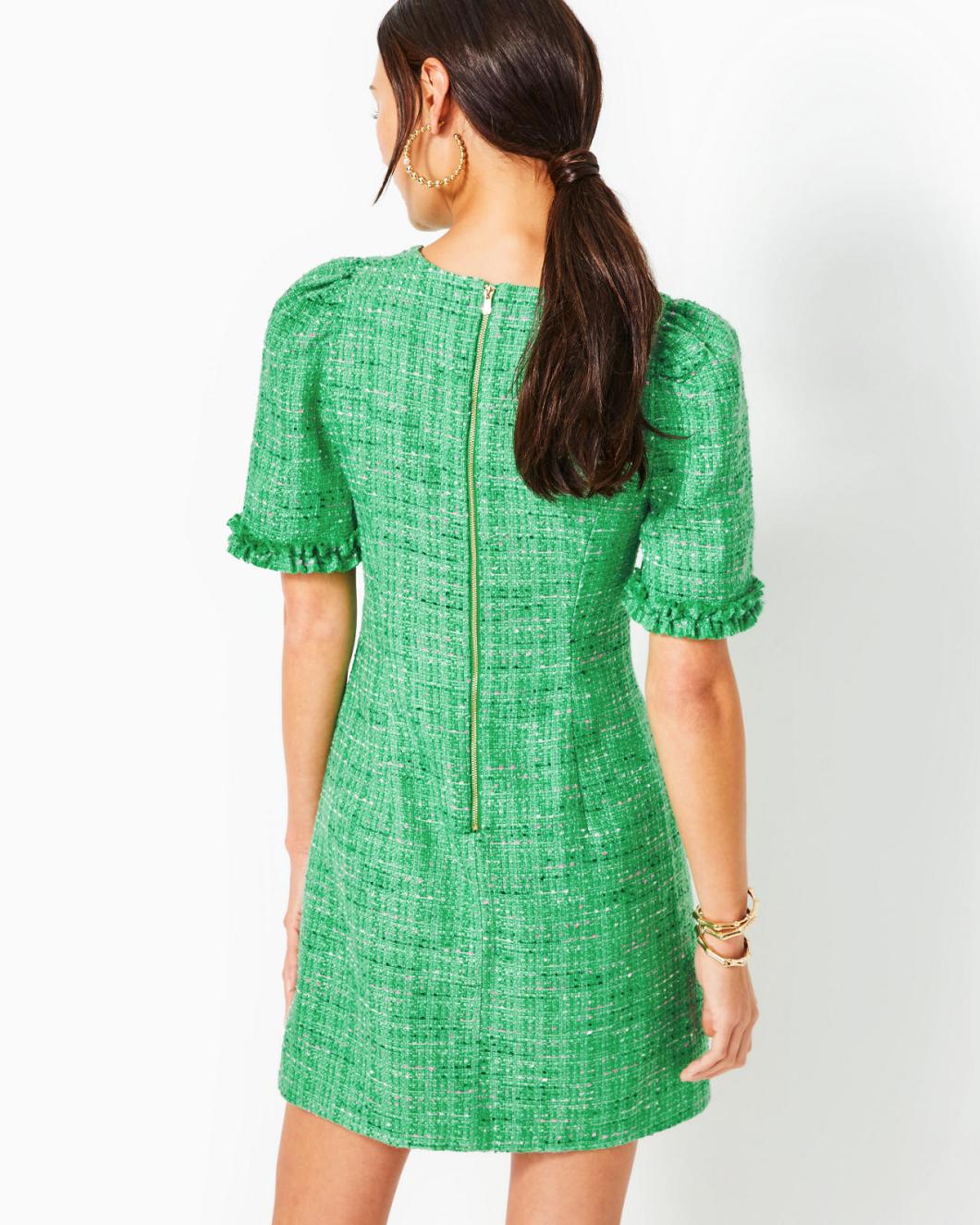 Lilly Pulitzer Ryner Boucle Tweed Shift Dress Kelly Green Palm Beach Boucle | Women Shift Dresses