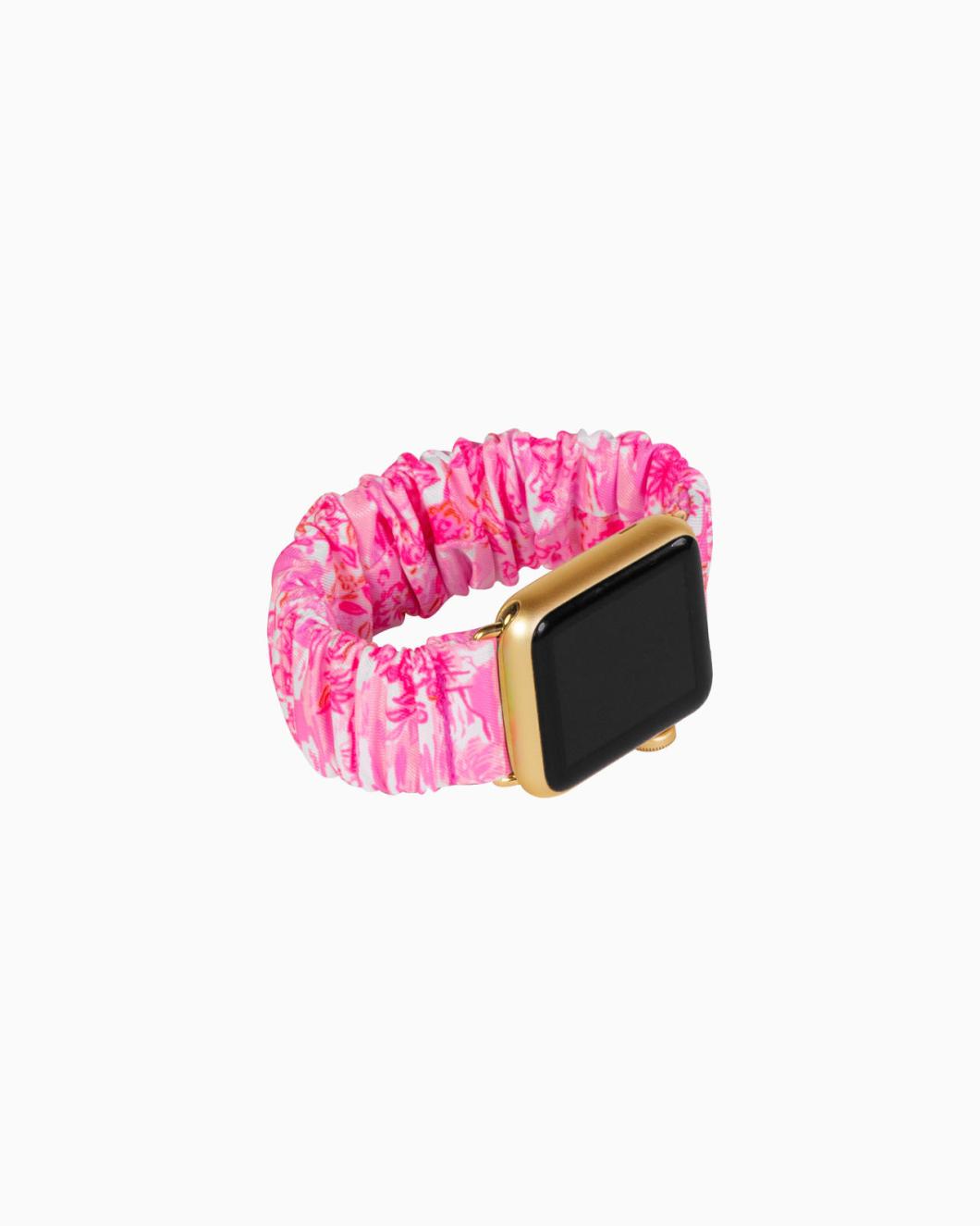 Lilly Pulitzer Scrunchie Apple Watch Band Peony Pink Seaside Scene | Women Phone &amp; Tech