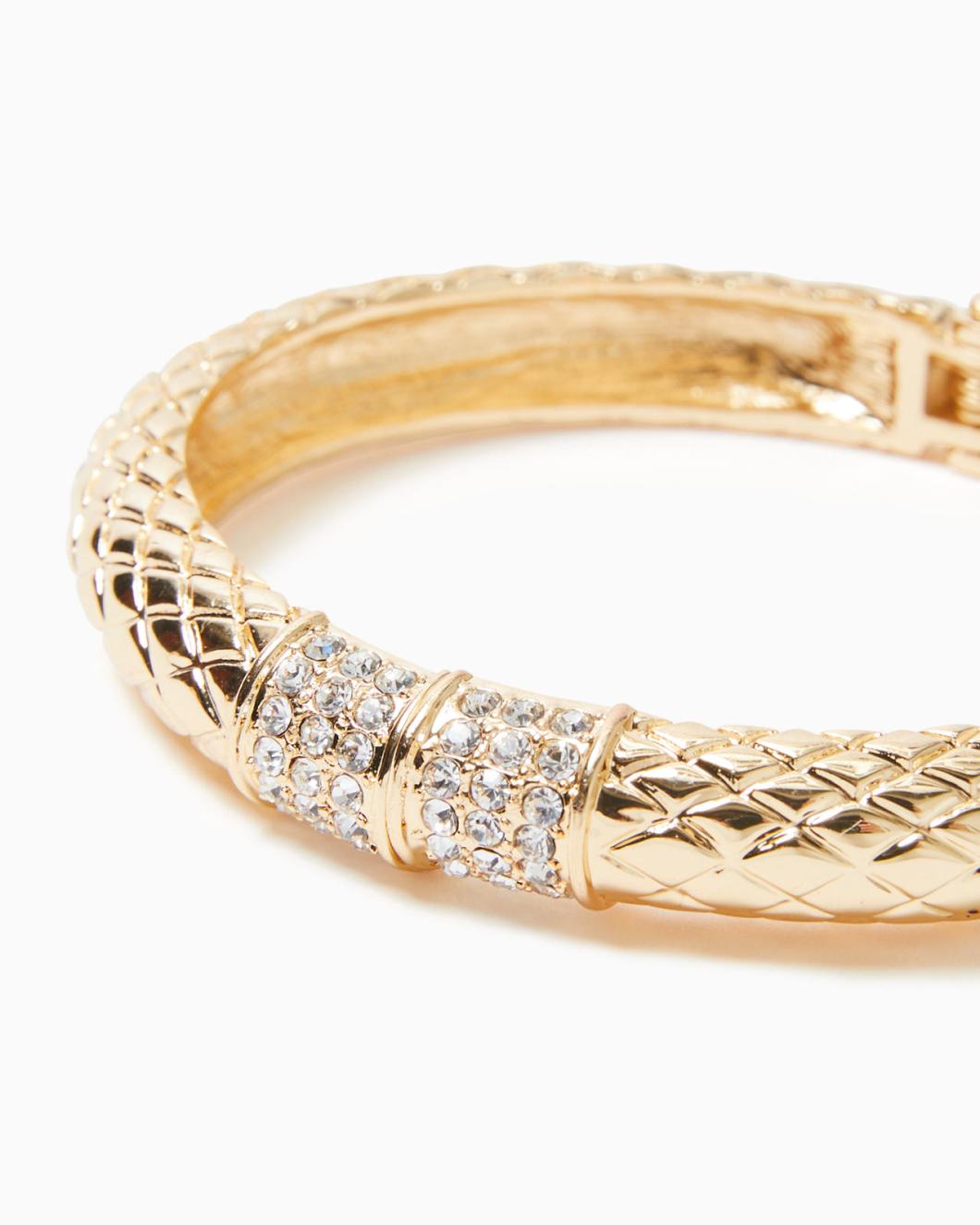 Lilly Pulitzer Sea Fan Bangle Gold Metallic | Women Jewelry