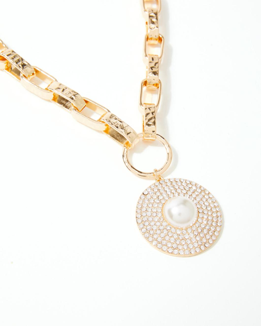 Lilly Pulitzer Sea Searching Necklace Gold Metallic | Women Jewelry