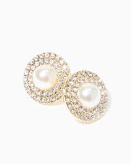 Lilly Pulitzer Sea Searching Pearl Earrings Gold Metallic | Women Jewelry
