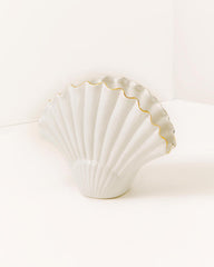 Lilly Pulitzer Seashell Vase Resort White | Women Home Decor