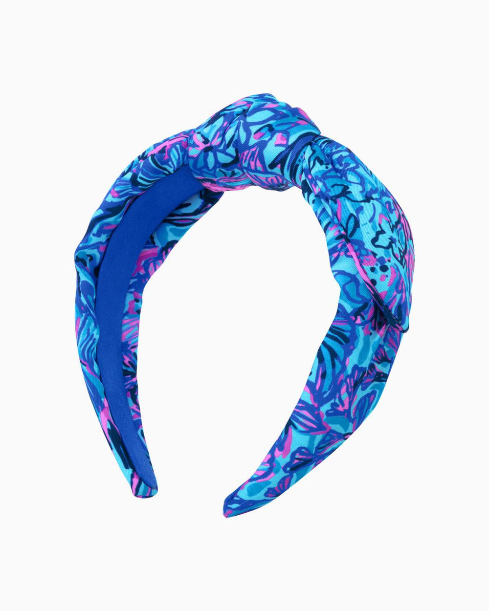 Lilly Pulitzer Side Twist Knot Headband Breakwater Blue Shells N Bells | Women Hats &amp; Hair