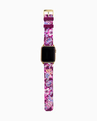 Lilly Pulitzer Silicone Apple Watch Band Amarena Cherry Tropical With A Twist | Women Phone &amp; Tech
