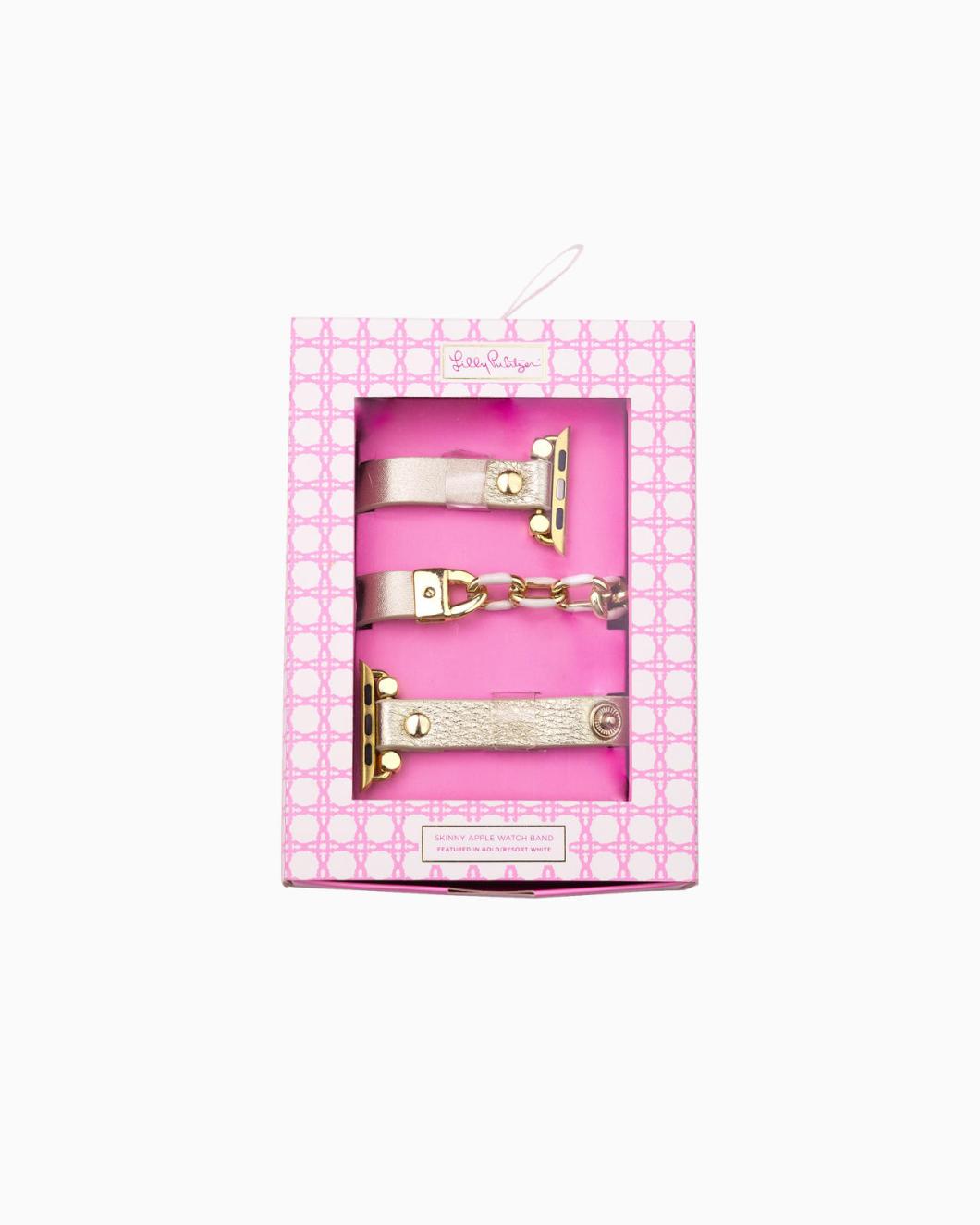 Lilly Pulitzer Skinny Apple Watchband Gold Metallic | Women Phone &amp; Tech