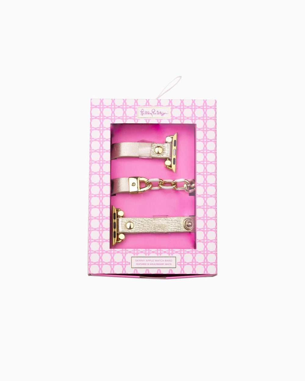 Lilly Pulitzer Skinny Apple Watchband Gold Metallic | Women Phone &amp; Tech