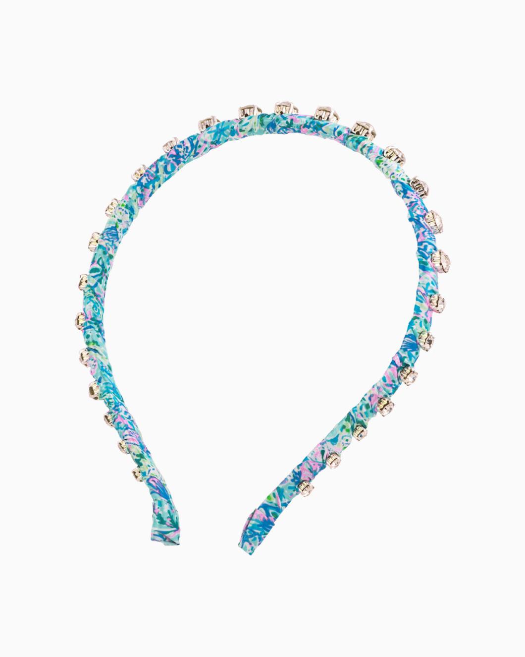 Lilly Pulitzer Skinny Embellished Headband Surf Blue Soleil It On Me | Women Hats &amp; Hair