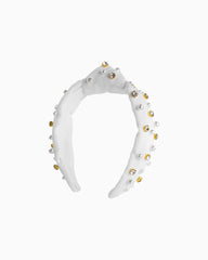 Lilly Pulitzer Slim Knot Embellished Headband Resort White | Women Hats &amp; Hair