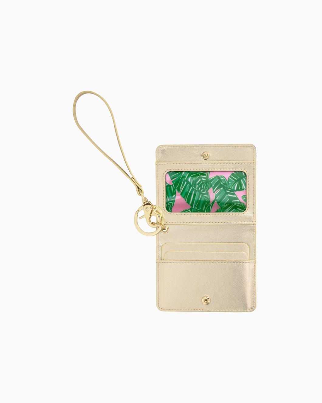 Lilly Pulitzer Snap Id Card Case Conch Shell Pink Lets Go Bananas | Women Phone &amp; Tech