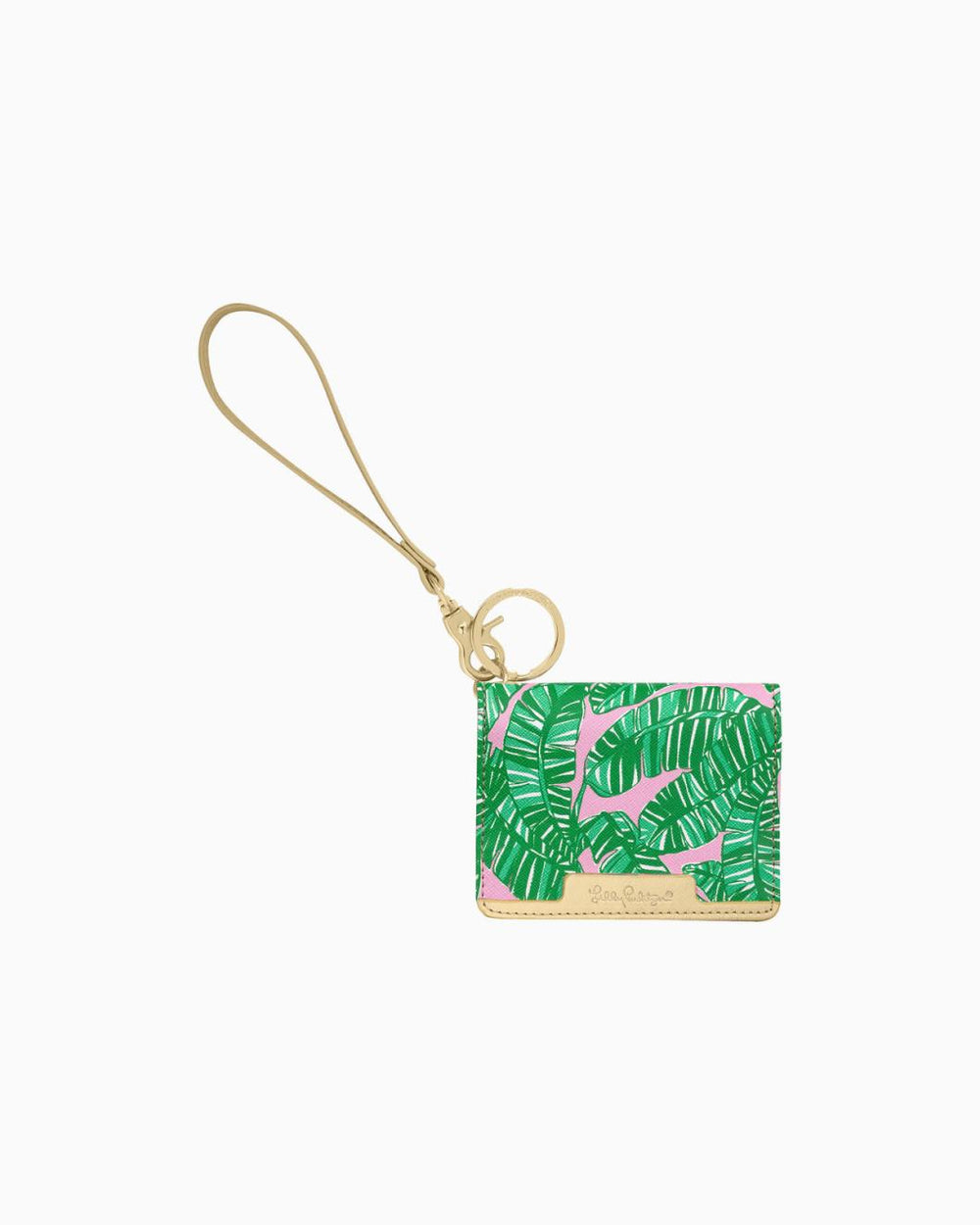 Lilly Pulitzer Snap Id Card Case Conch Shell Pink Lets Go Bananas | Women Phone &amp; Tech