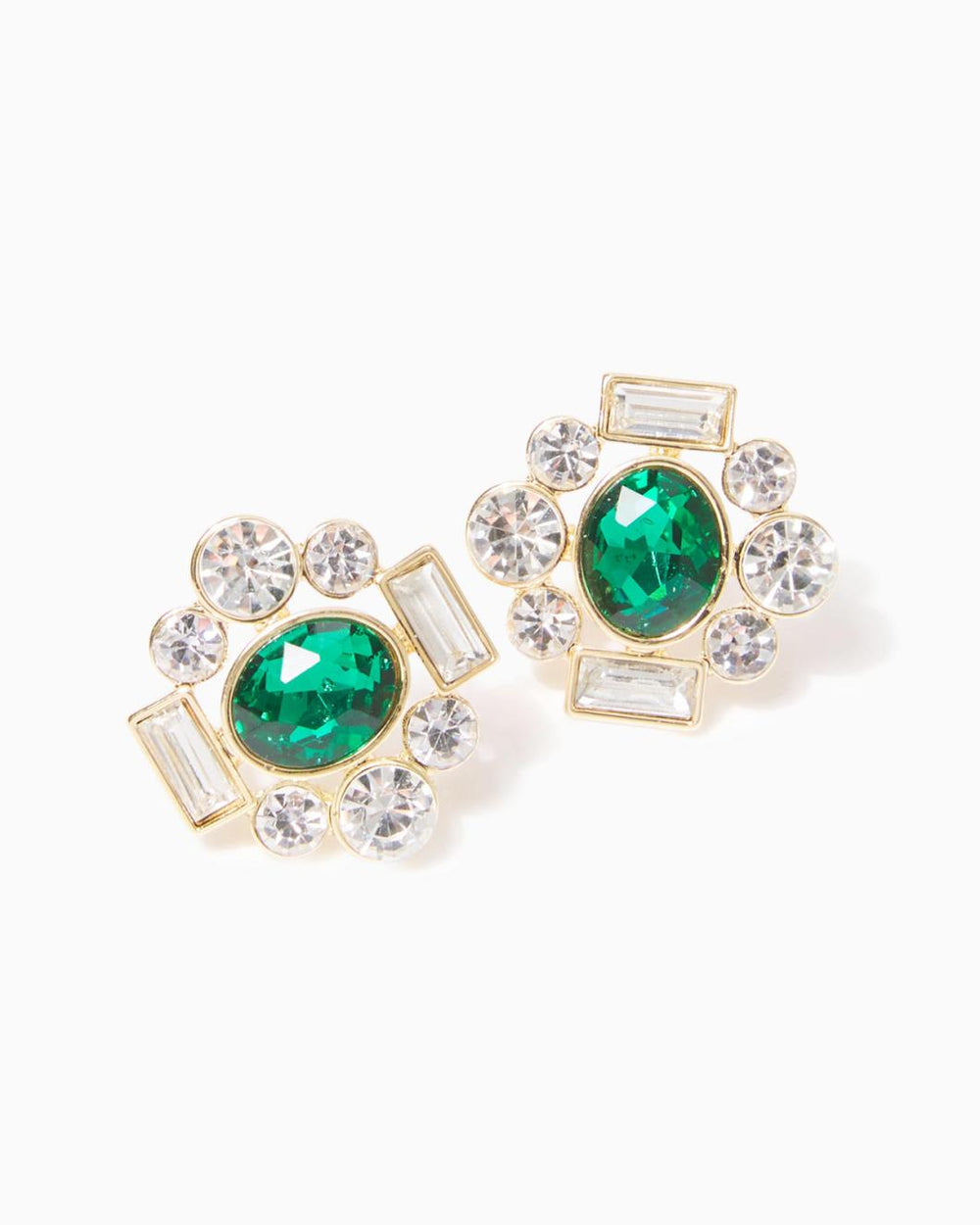 Lilly Pulitzer So Fancy Stud Earrings Evergreen | Women Jewelry
