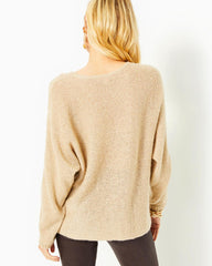 Lilly Pulitzer Soleen Sweater Gold Metallic | Women Tops