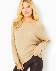 Lilly Pulitzer Soleen Sweater Gold Metallic | Women Tops