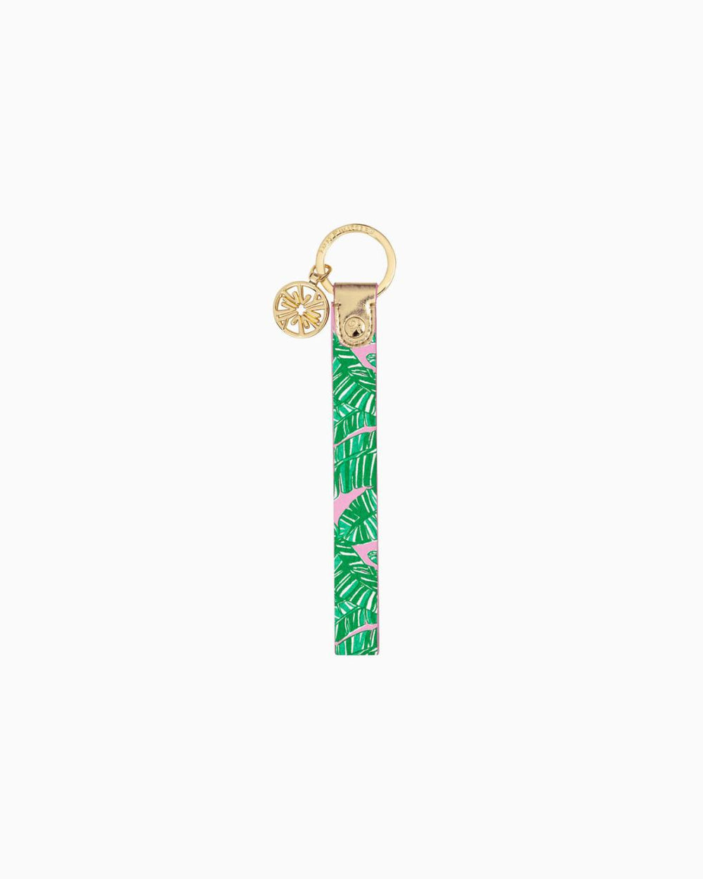 Lilly Pulitzer Strap Keychain Conch Shell Pink Lets Go Bananas | Women Phone &amp; Tech
