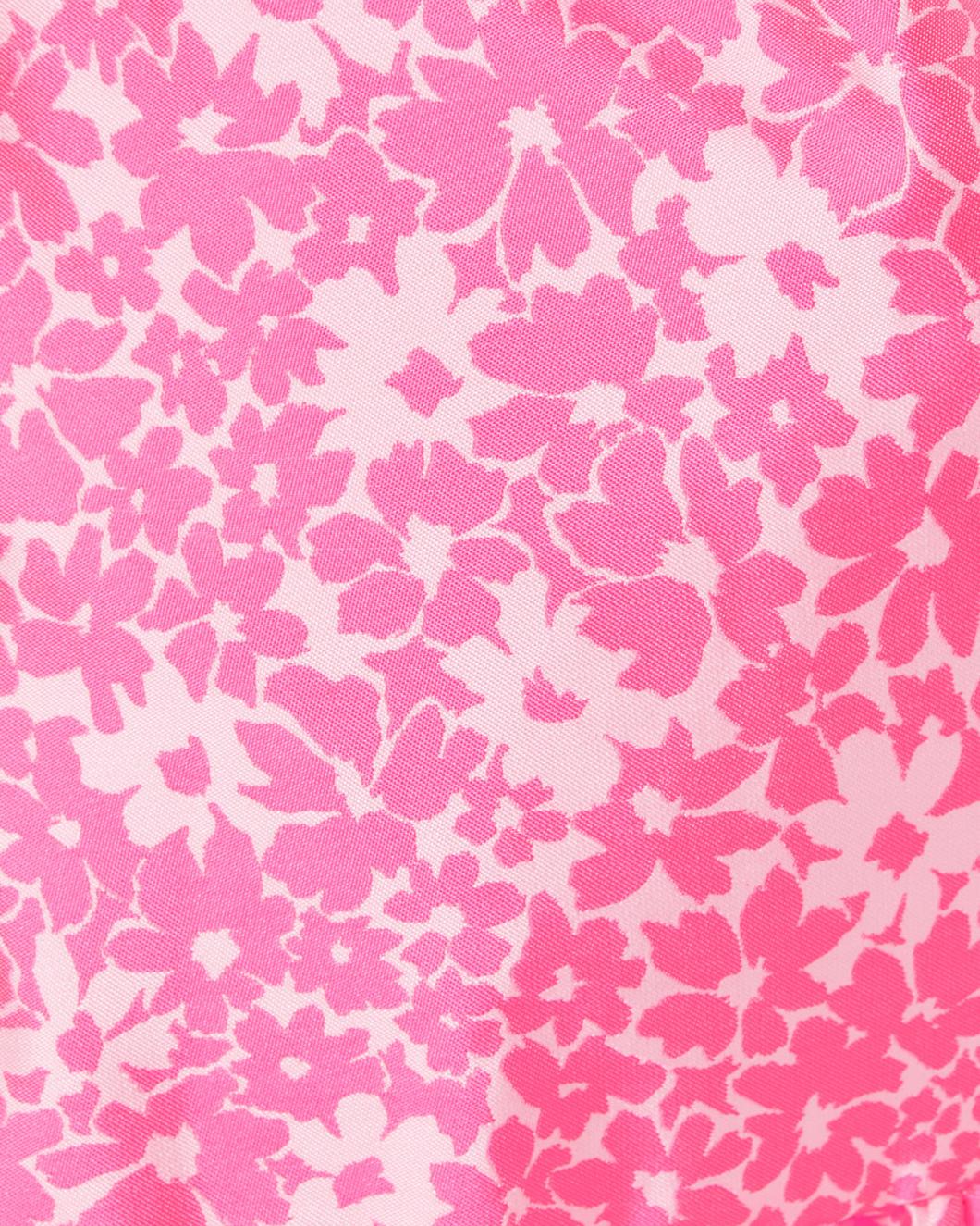 Lilly Pulitzer Sutton Skirted Romper Roxie Pink Baby Blues Jacquard | Women Rompers &amp; Jumpsuits