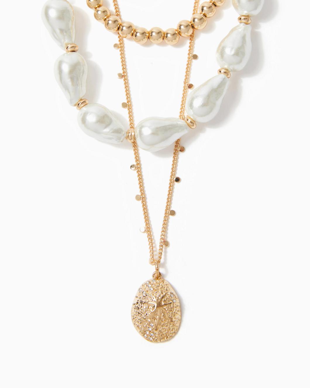 Lilly Pulitzer Sway Necklace Gold Metallic | Women Jewelry