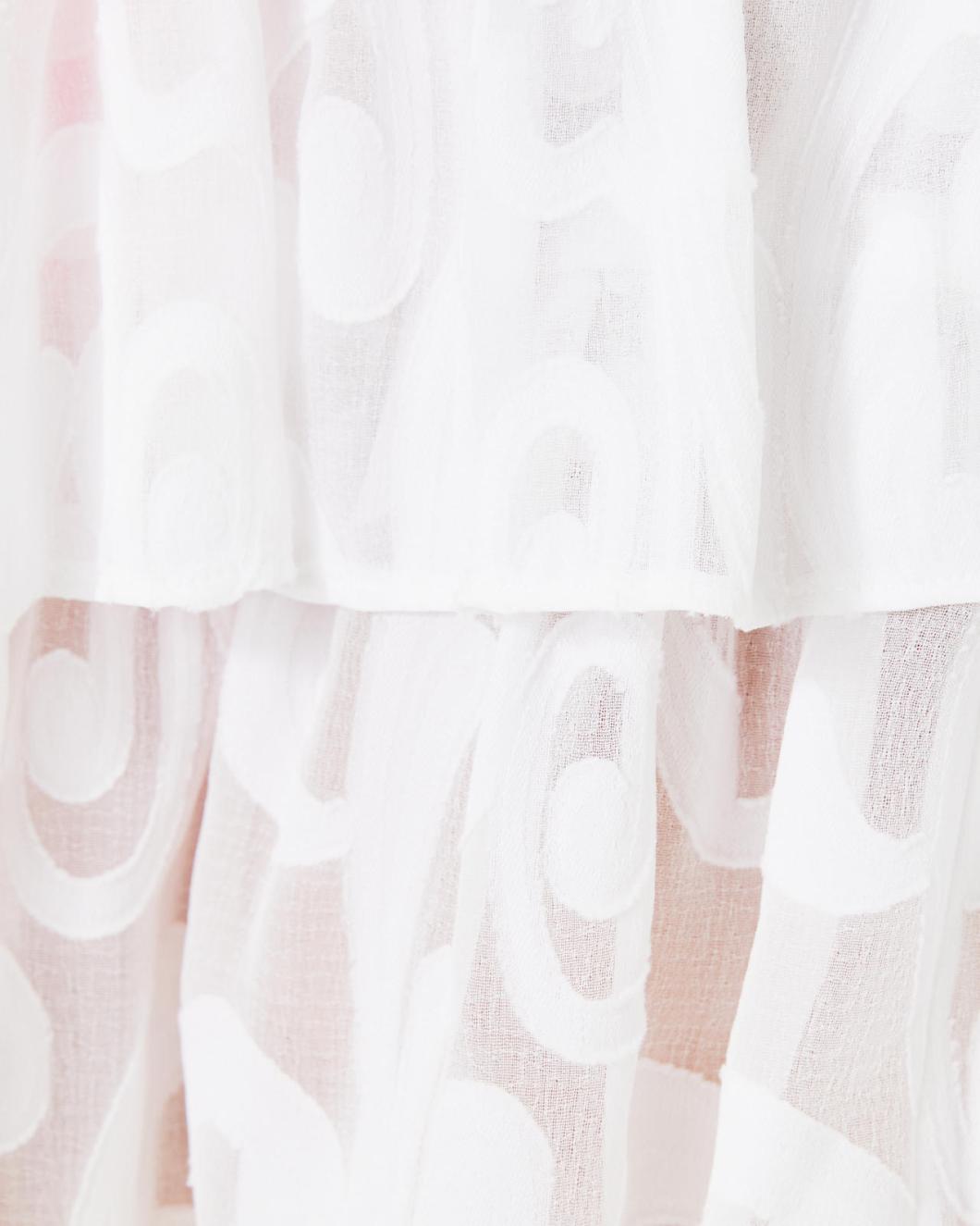 Lilly Pulitzer Tahlia Skirt Cover-Up Resort White Poly Crepe Swirl Clip | Women Cover-Ups