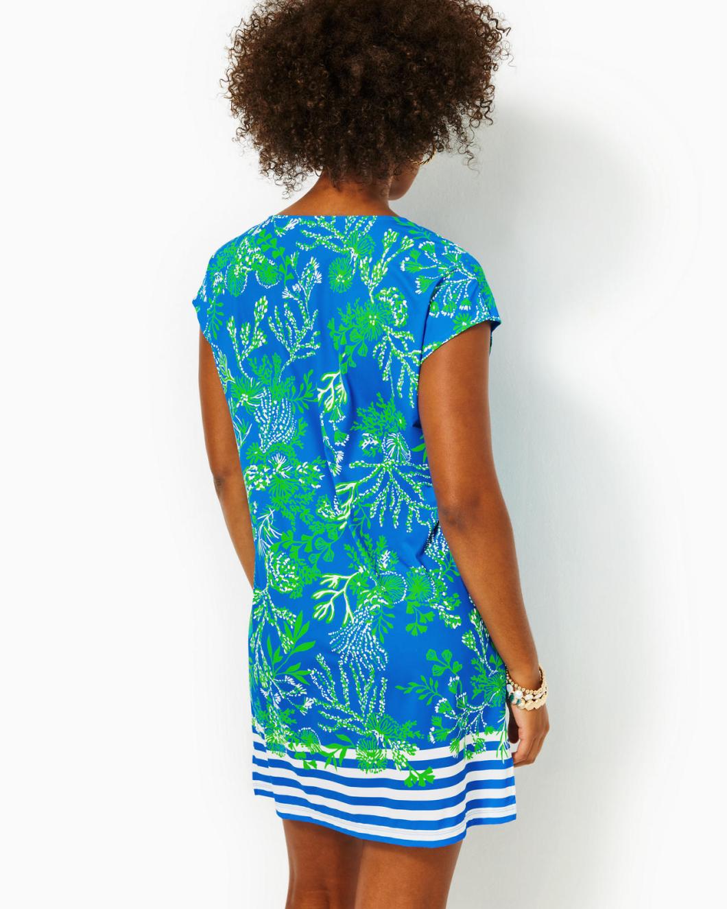 Lilly Pulitzer Talli Cover-Up Briny Blue A Bit Salty Engineered Coverup | Women Cover-Ups