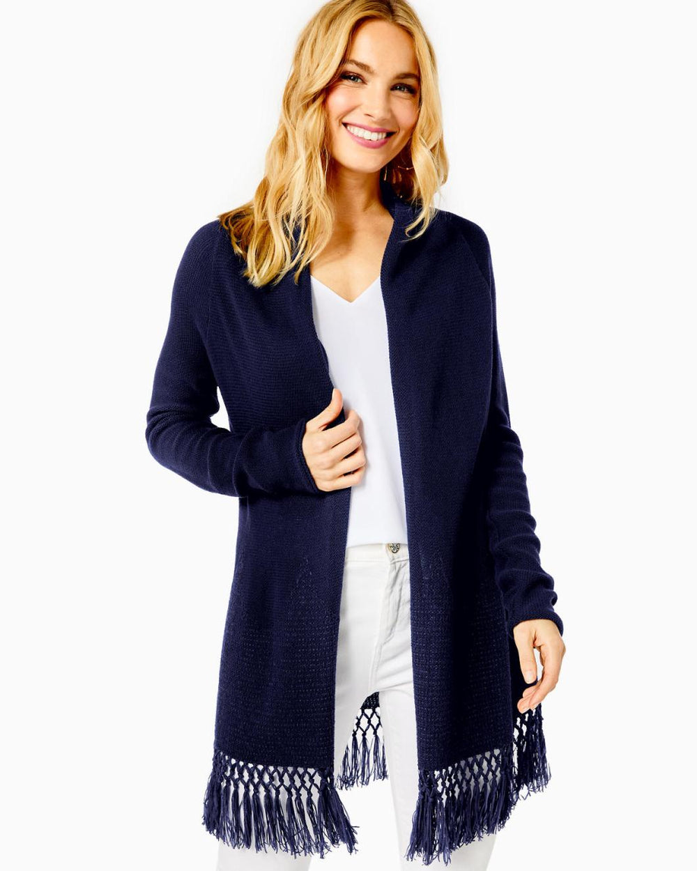 Lilly Pulitzer Tatum Cardigan True Navy | Women Tops