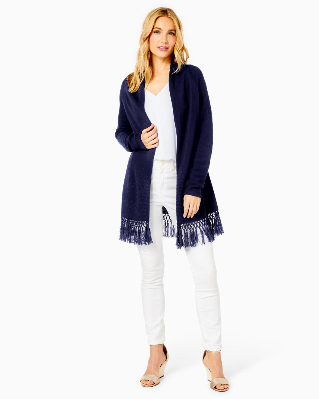 Lilly Pulitzer Tatum Cardigan True Navy | Women Tops