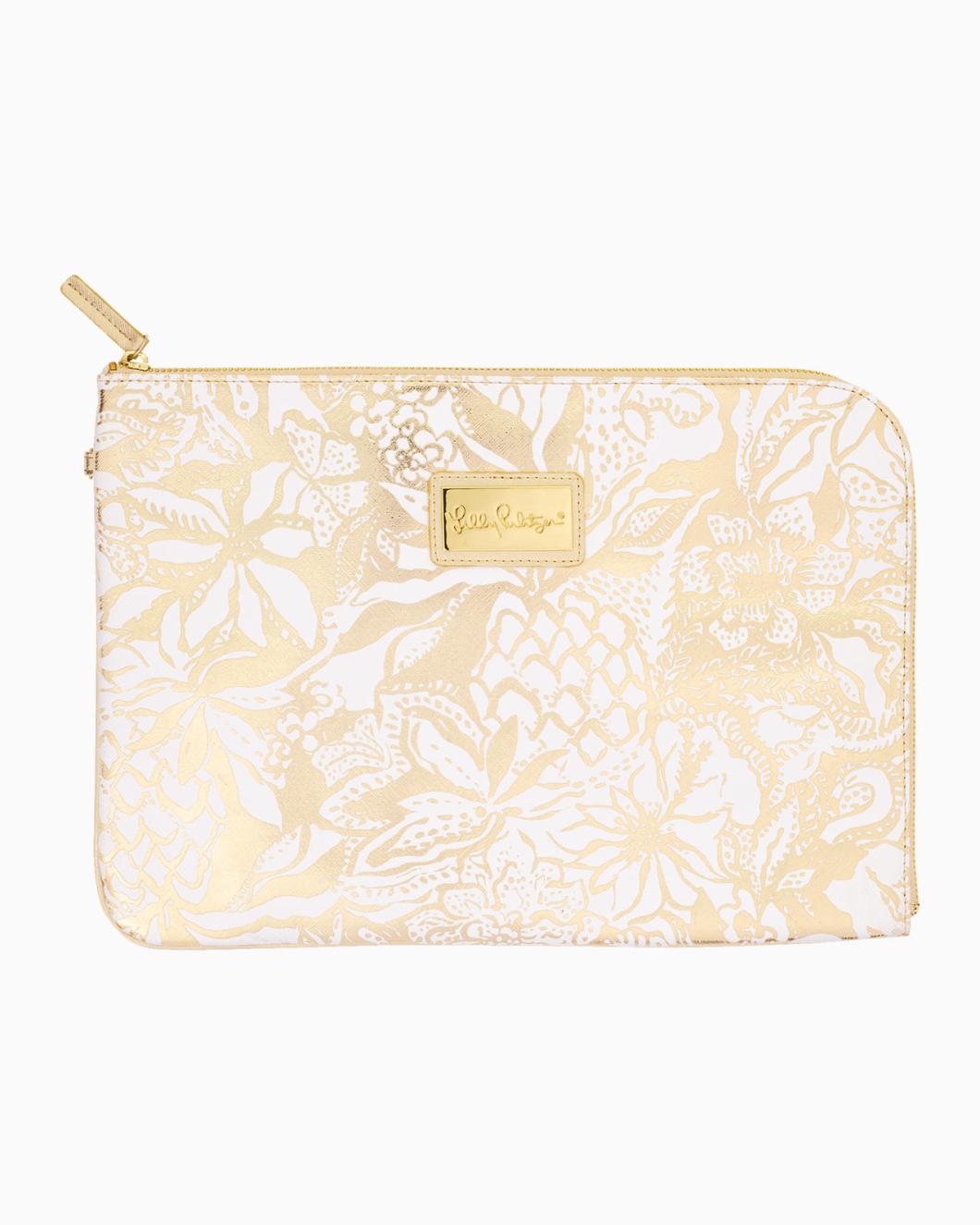 Lilly Pulitzer Tech Pouch Set Gold Metallic Safari Sangria | Women Phone &amp; Tech