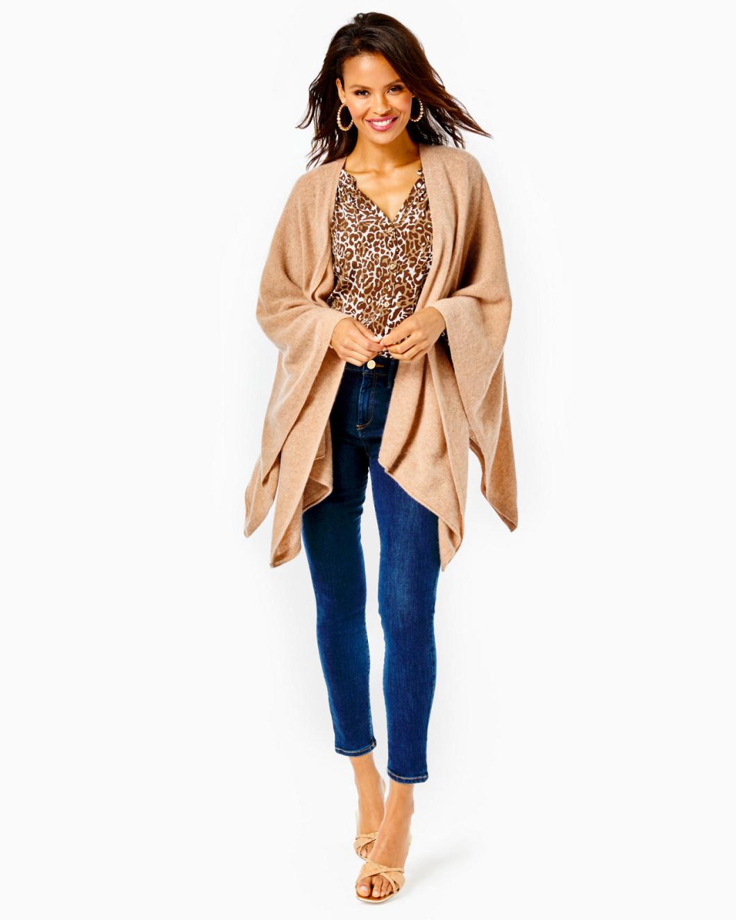 Lilly Pulitzer Terri Cashmere Wrap Heathered Tiki Hut | Women Tops