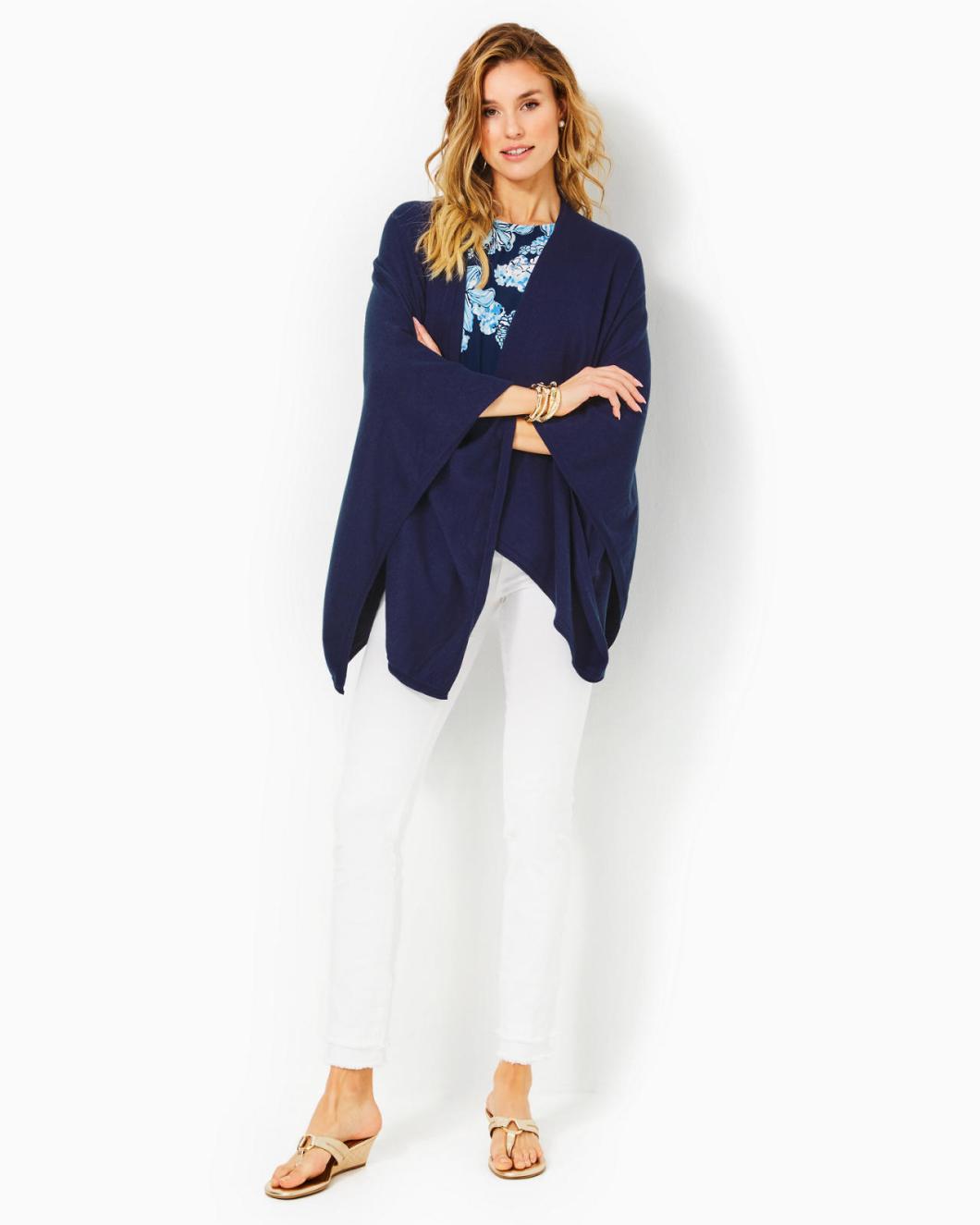 Lilly Pulitzer Terri Sweater Wrap True Navy | Women Tops