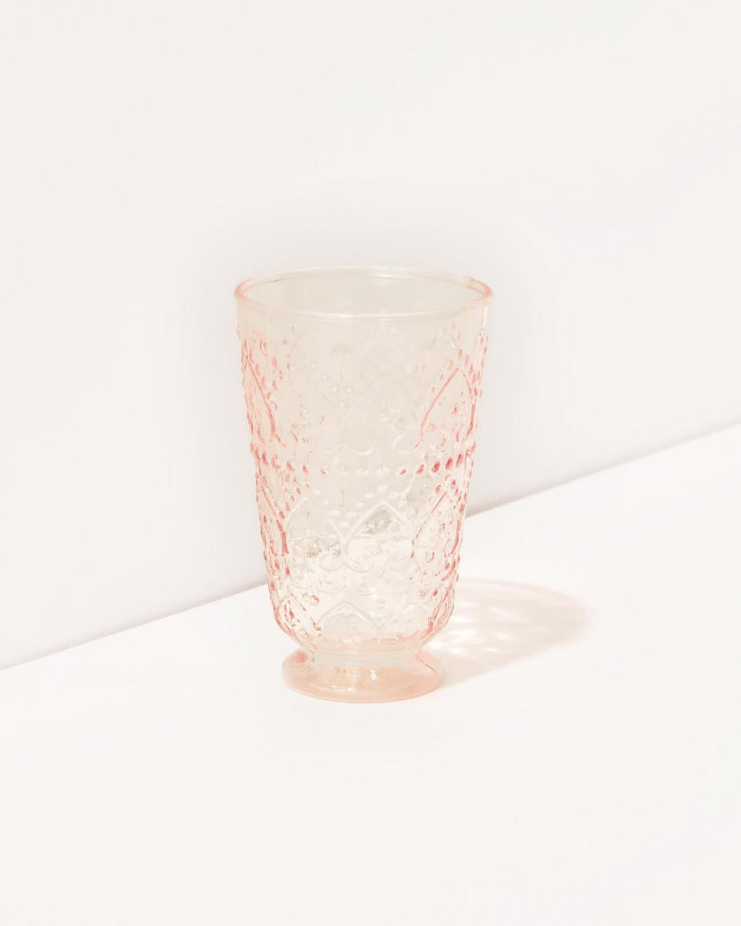 Lilly Pulitzer Textured Glass Tumbler Set Conch Shell Pink | Women Tabletop