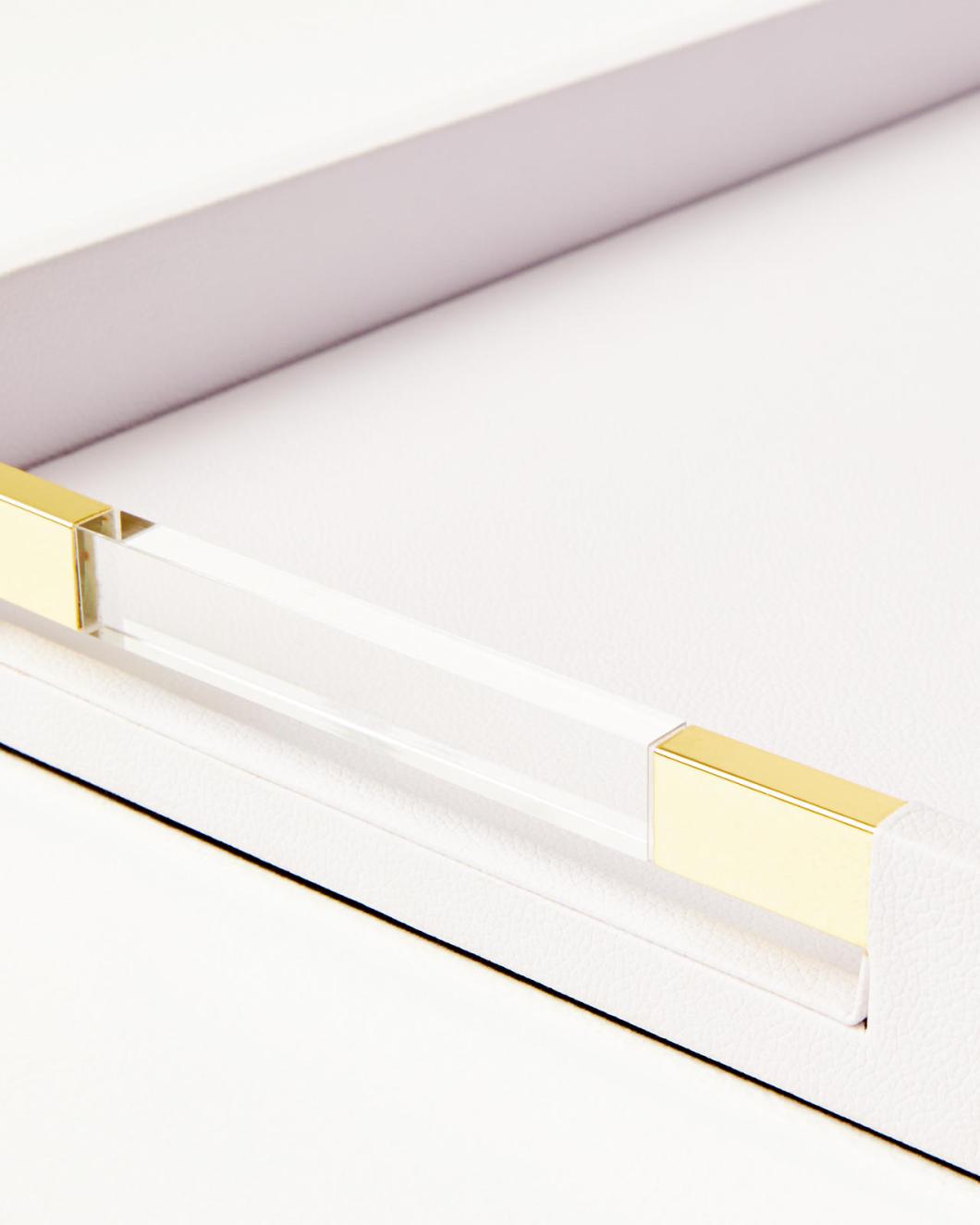 Lilly Pulitzer Textured Tray Resort White | Women Home Decor