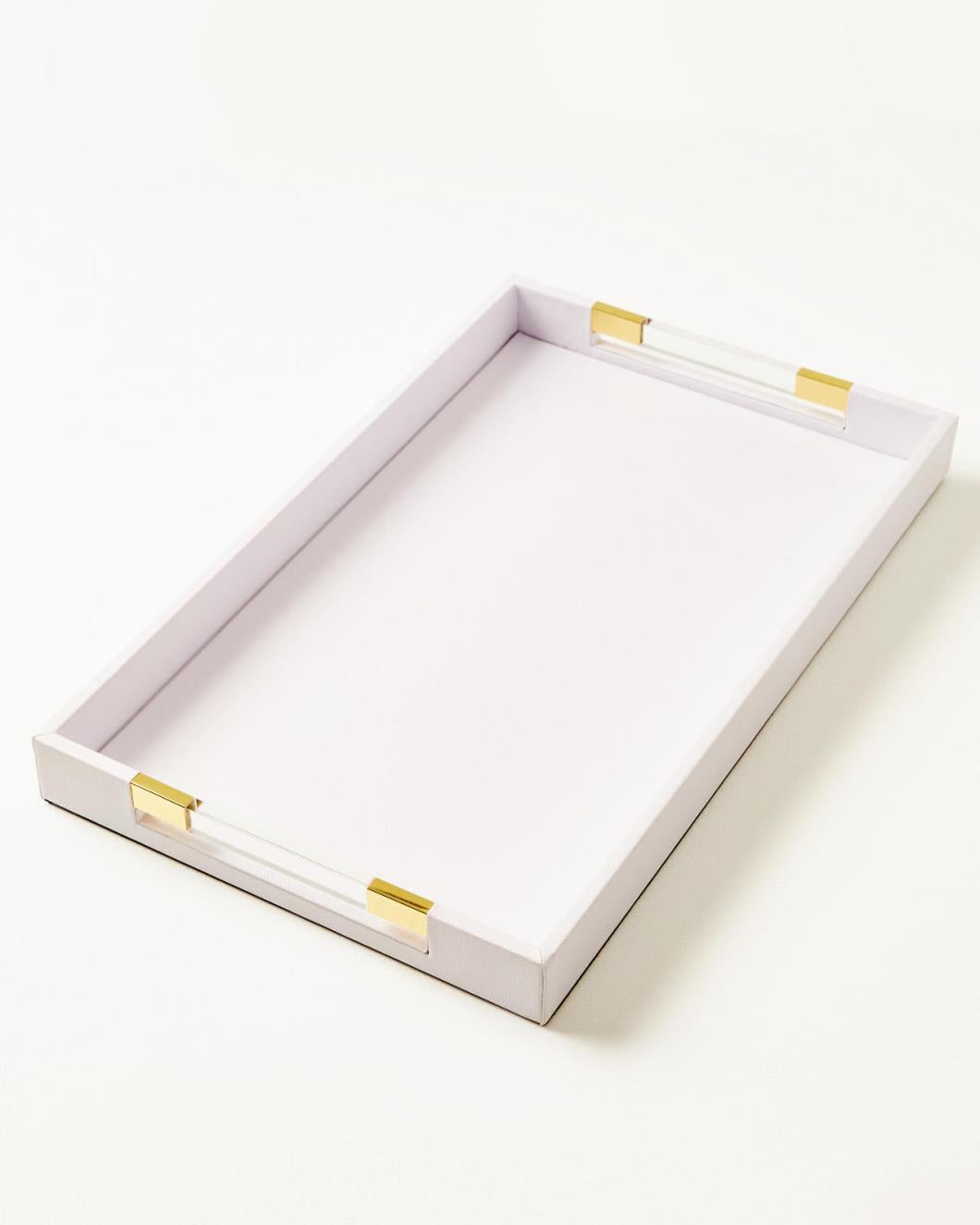 Lilly Pulitzer Textured Tray Resort White | Women Home Decor