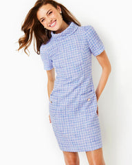 Lilly Pulitzer Tiessa Boucle Shift Dress Lark Lilac Swirl Boucle | Women Shift Dresses