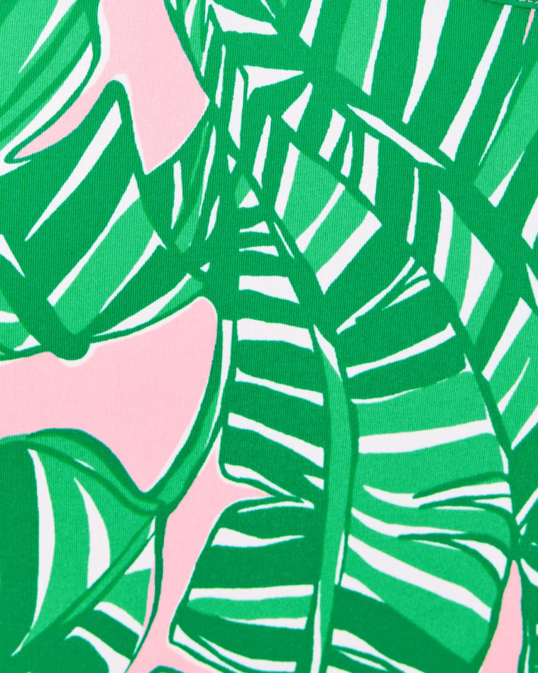 Lilly Pulitzer Toretta Rashguard Swimsuit Conch Shell Pink Lets Go Bananas Engineered Rashguard | Women Swimsuits