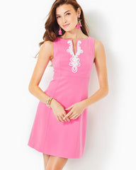 Lilly Pulitzer Trini Viscose Shift Dress Confetti Pink | Women Shift Dresses