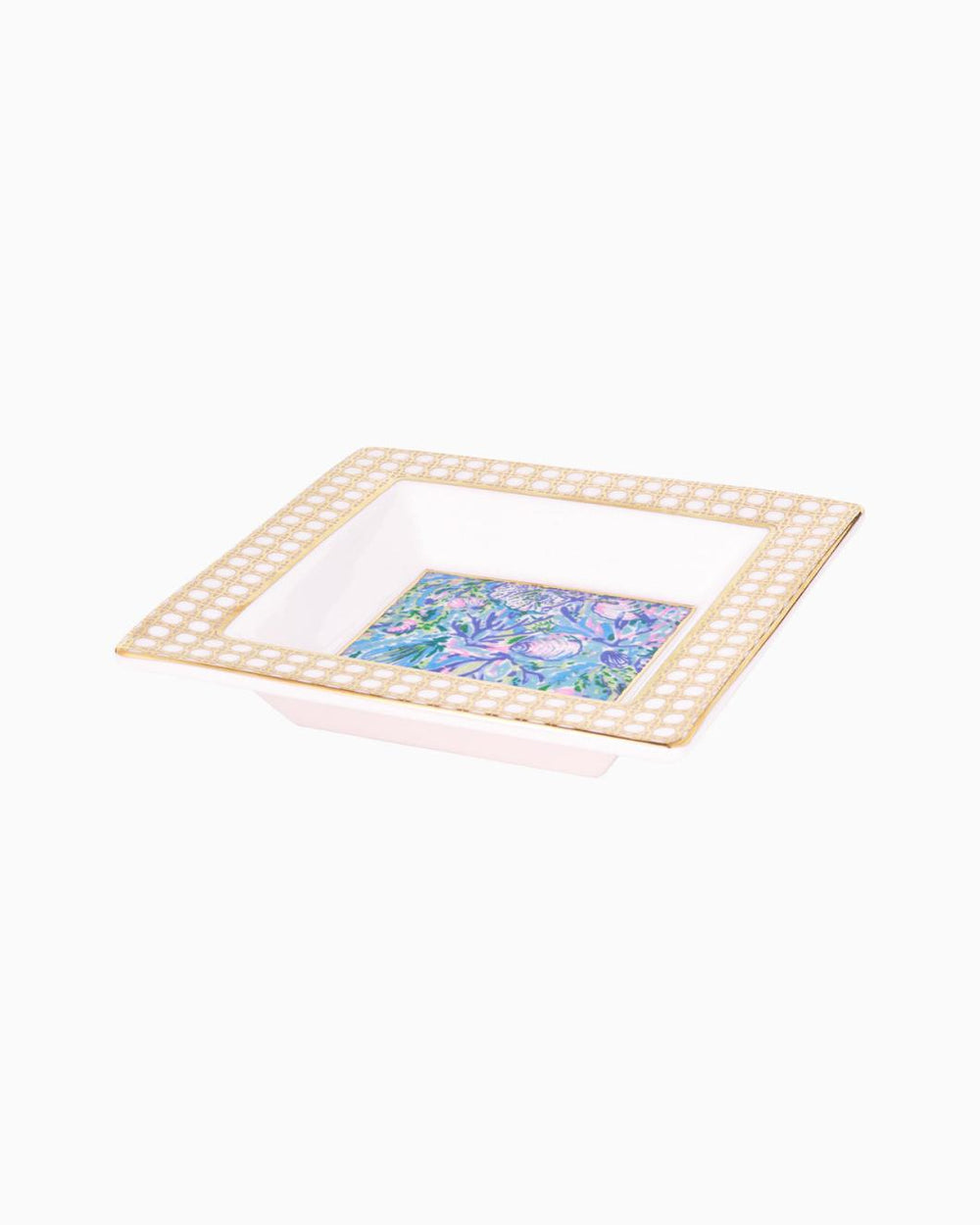 Lilly Pulitzer Trinket Tray Surf Blue Soleil It On Me | Women Home Decor