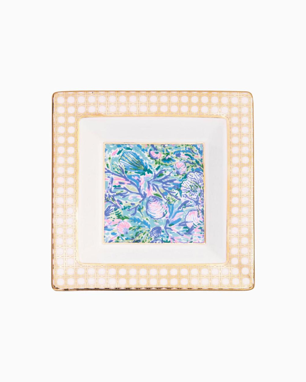Lilly Pulitzer Trinket Tray Surf Blue Soleil It On Me | Women Home Decor