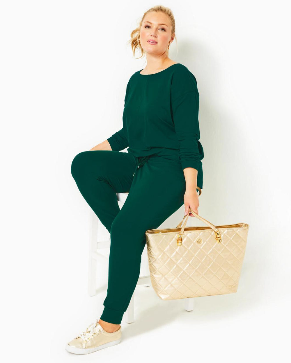 Lilly Pulitzer Upf 50+ 27" Lillabeth Pant Evergreen | Women Bottoms