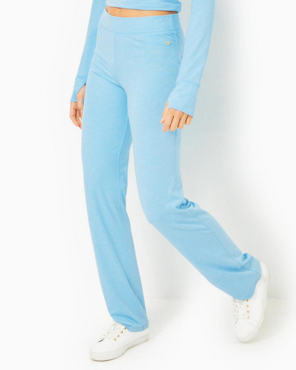 Lilly Pulitzer Upf 50+ 31.5" Tayden Pant Heathered Bon Bon Blue | Women Bottoms