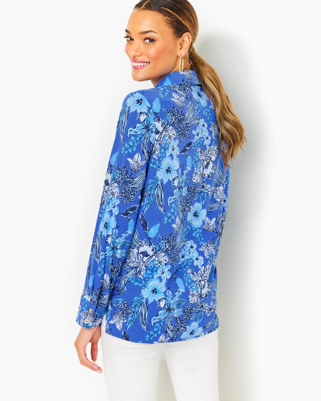 Lilly Pulitzer Upf 50+ Giavana Tunic Alba Blue Cruisin Together | Women Tops