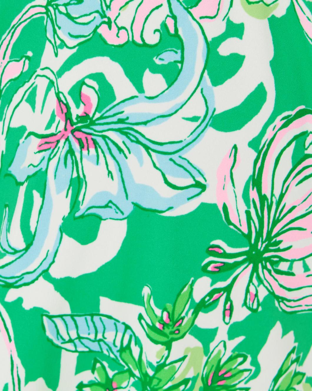 Lilly Pulitzer Upf 50+ Girls Mini Dania Dress Spearmint Blossom Views | Girl Dresses &amp; Rompers