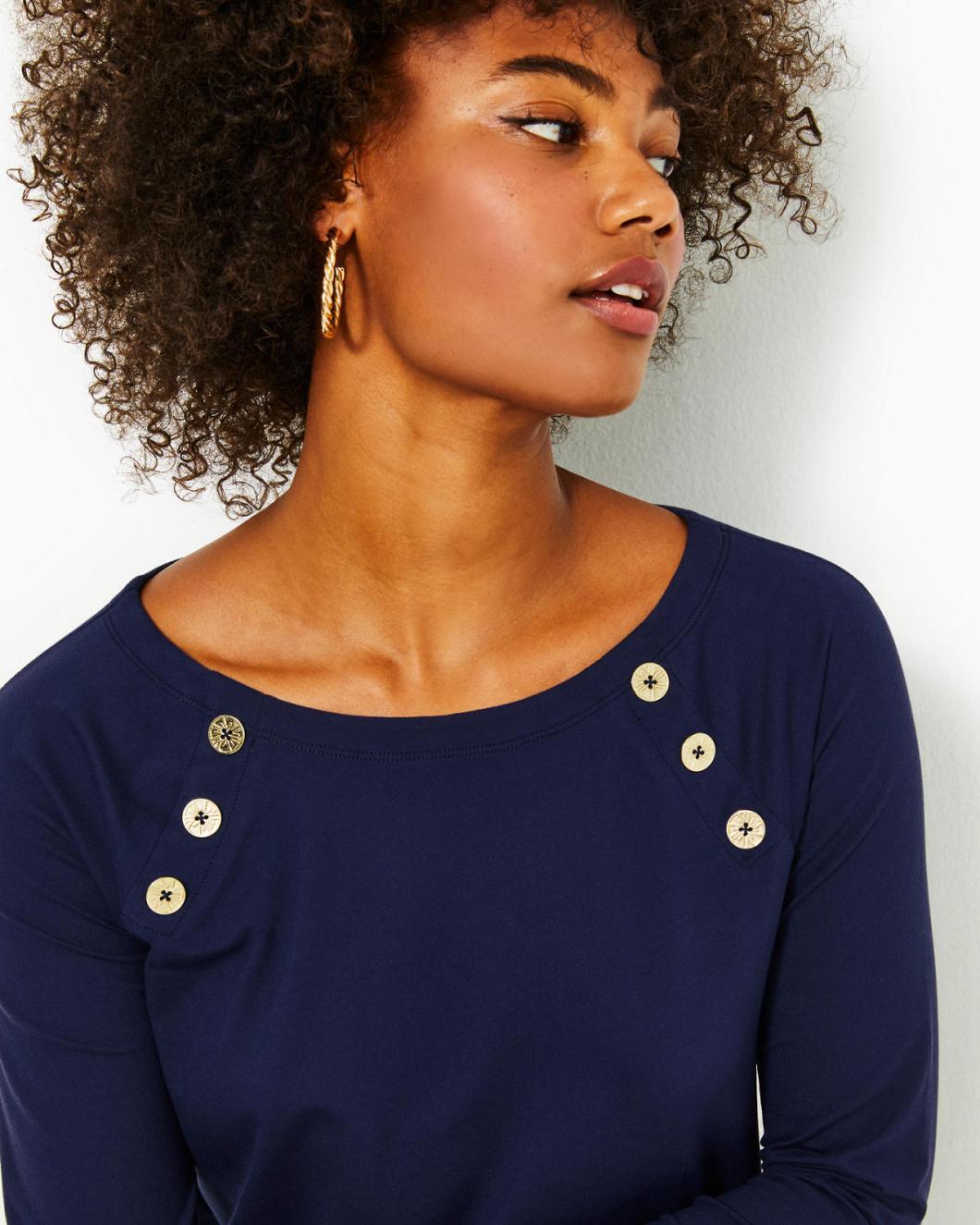 Lilly Pulitzer Upf 50+ Kaelin Dress True Navy | Women A-Line/Easy Dresses