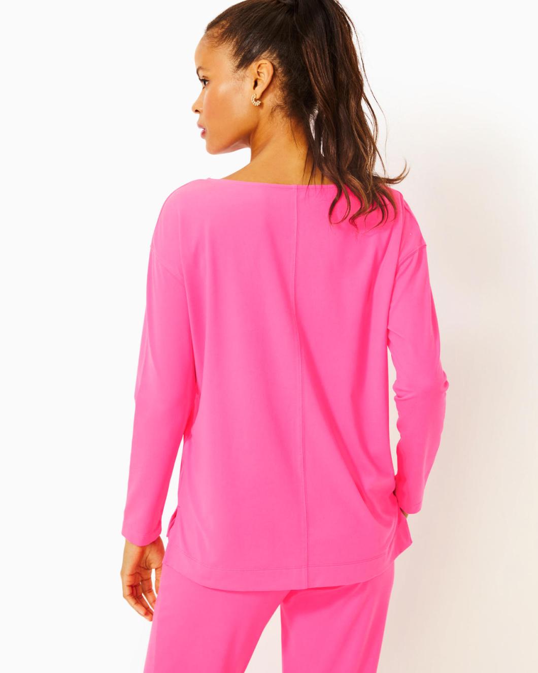 Lilly Pulitzer Upf 50+ Karessa Top Roxie Pink | Women Tops
