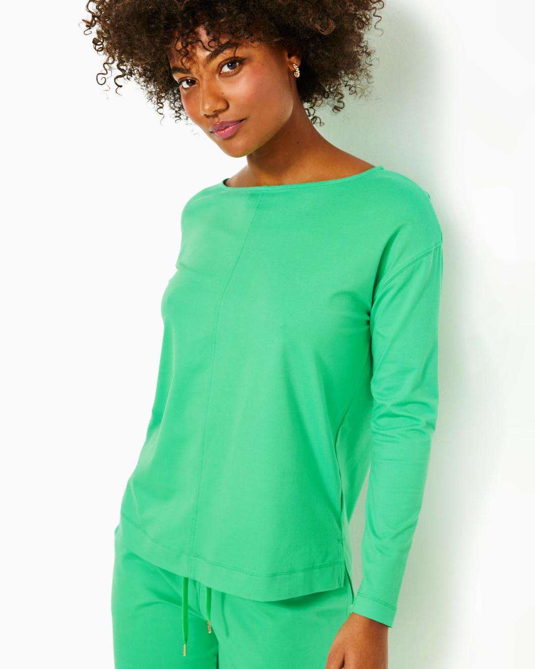 Lilly Pulitzer Upf 50+ Karessa Top Spearmint | Women Tops
