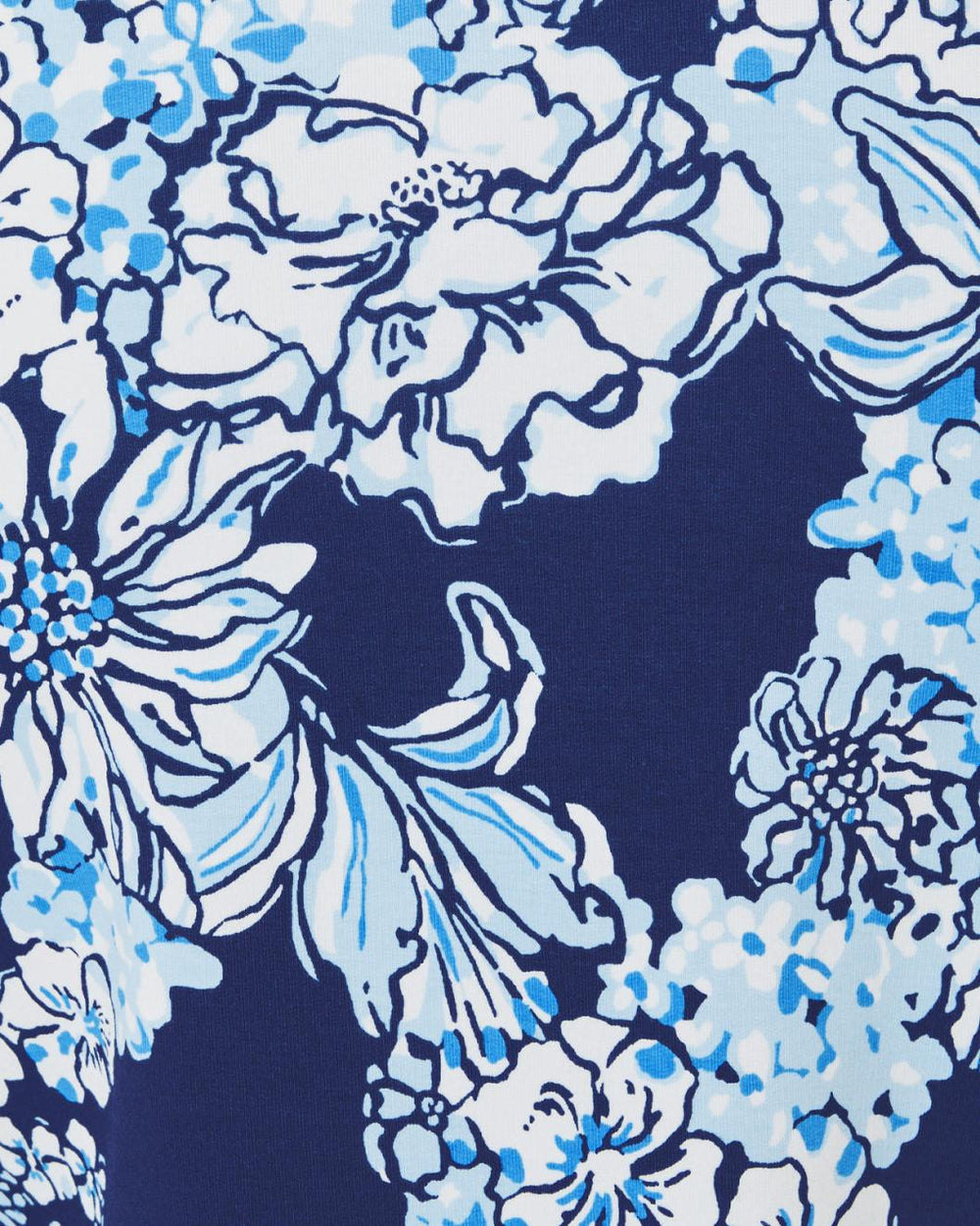 Lilly Pulitzer Upf 50+ Leona Zip-Up Jacket Low Tide Navy Bouquet All Day | Women Tops