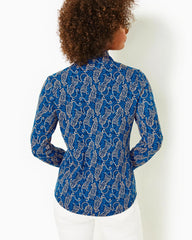 Lilly Pulitzer Upf 50+ Leona Zip-Up Jacket Low Tide Navy Easy To Spot | Women Tops