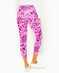 Lilly Pulitzer Upf 50+ Luxletic 24" Weekender High-Rise Midi Legging Mulberry Wild Ride | Women Bottoms