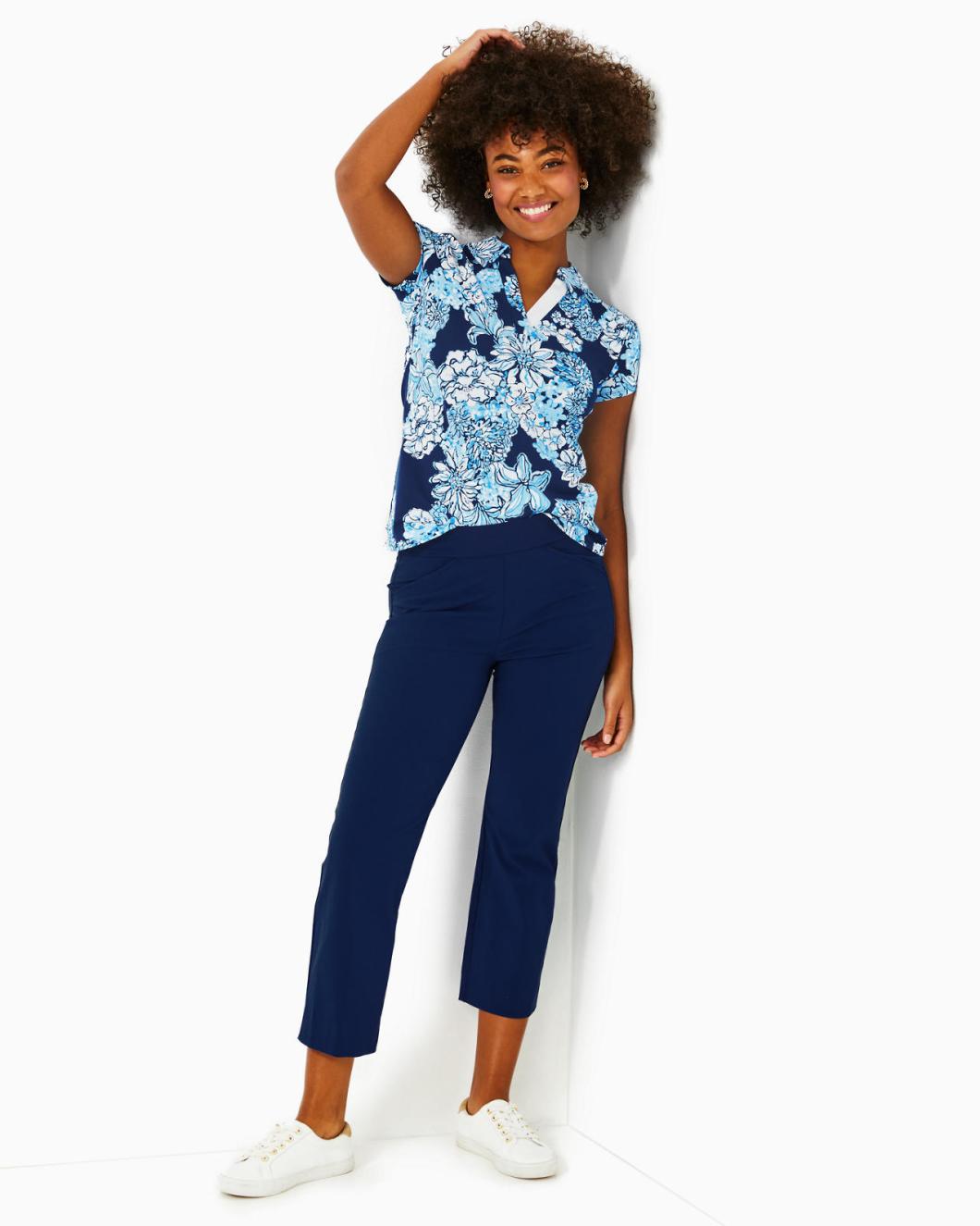 Lilly Pulitzer Upf 50+ Luxletic 26" Alston Crop Pant Low Tide Navy | Women Bottoms