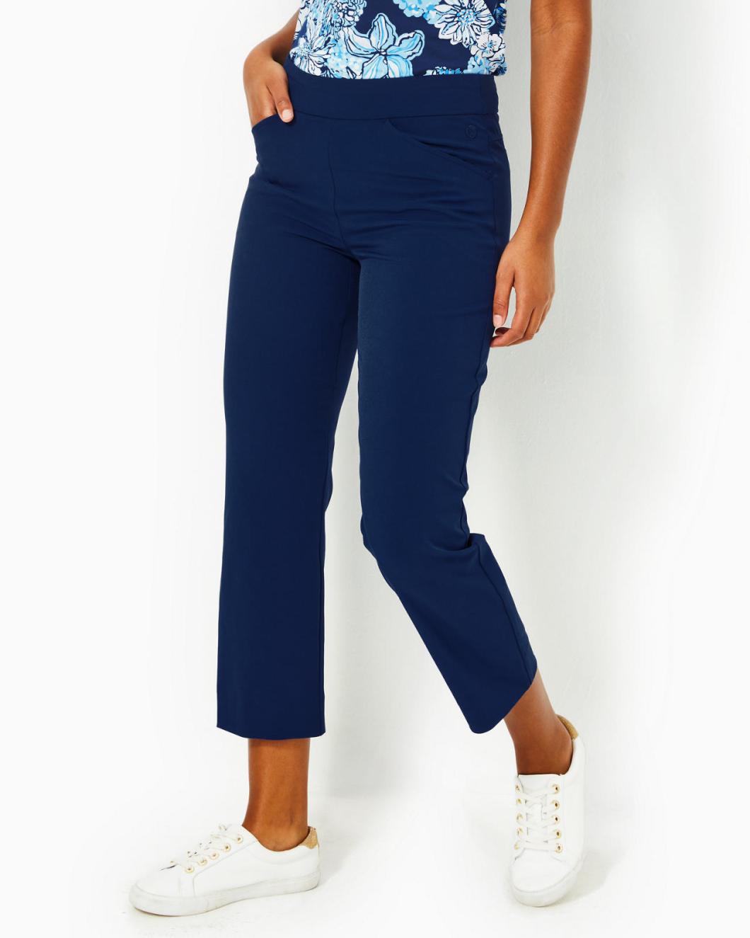 Lilly Pulitzer Upf 50+ Luxletic 26" Alston Crop Pant Low Tide Navy | Women Bottoms