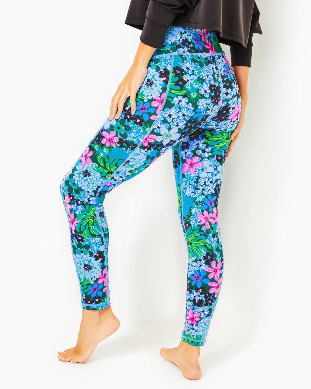 Lilly Pulitzer Upf 50+ Luxletic 26" High Rise Weekender Legging Multi Soiree All Day | Women Bottoms
