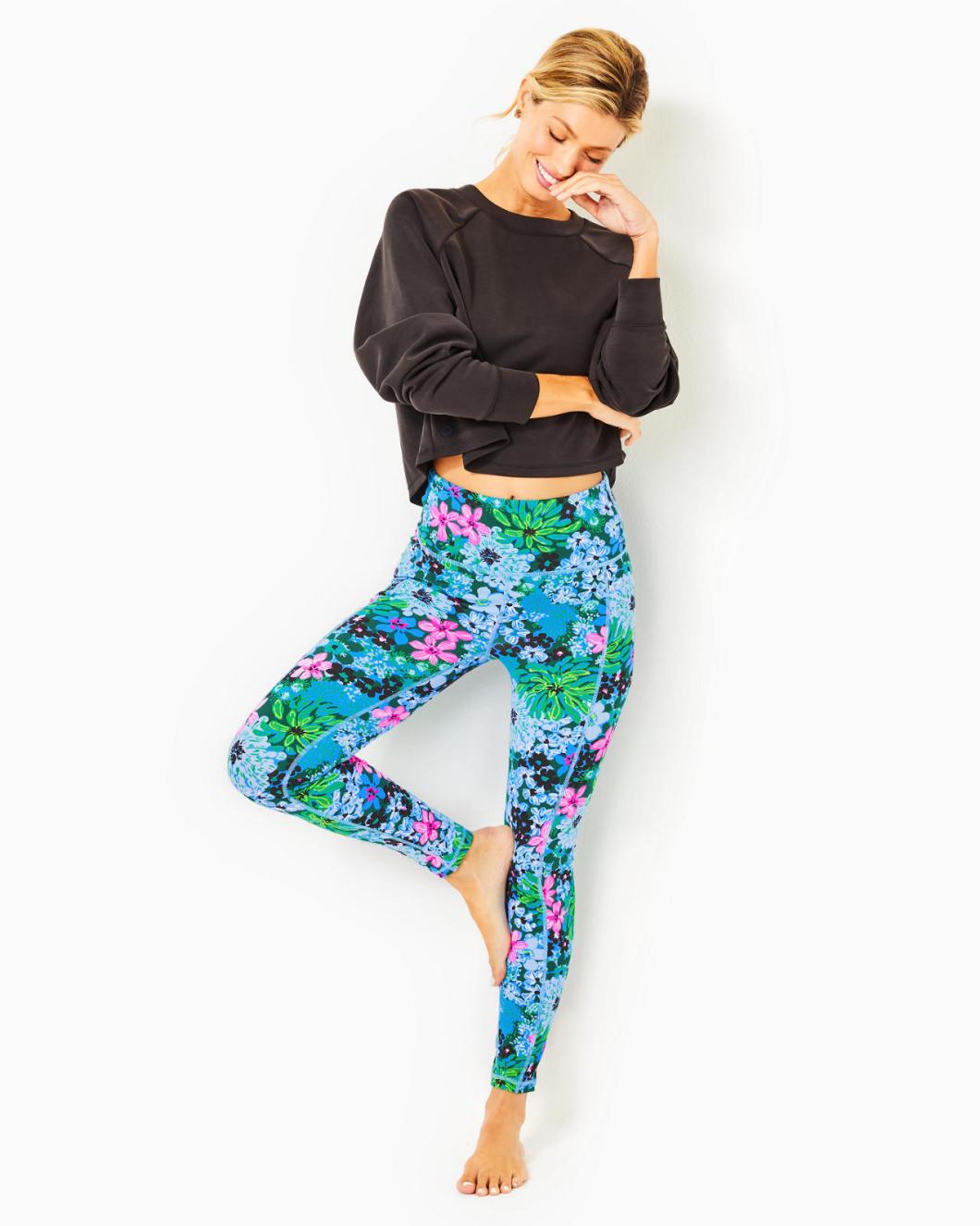 Lilly Pulitzer Upf 50+ Luxletic 26" High Rise Weekender Legging Multi Soiree All Day | Women Bottoms
