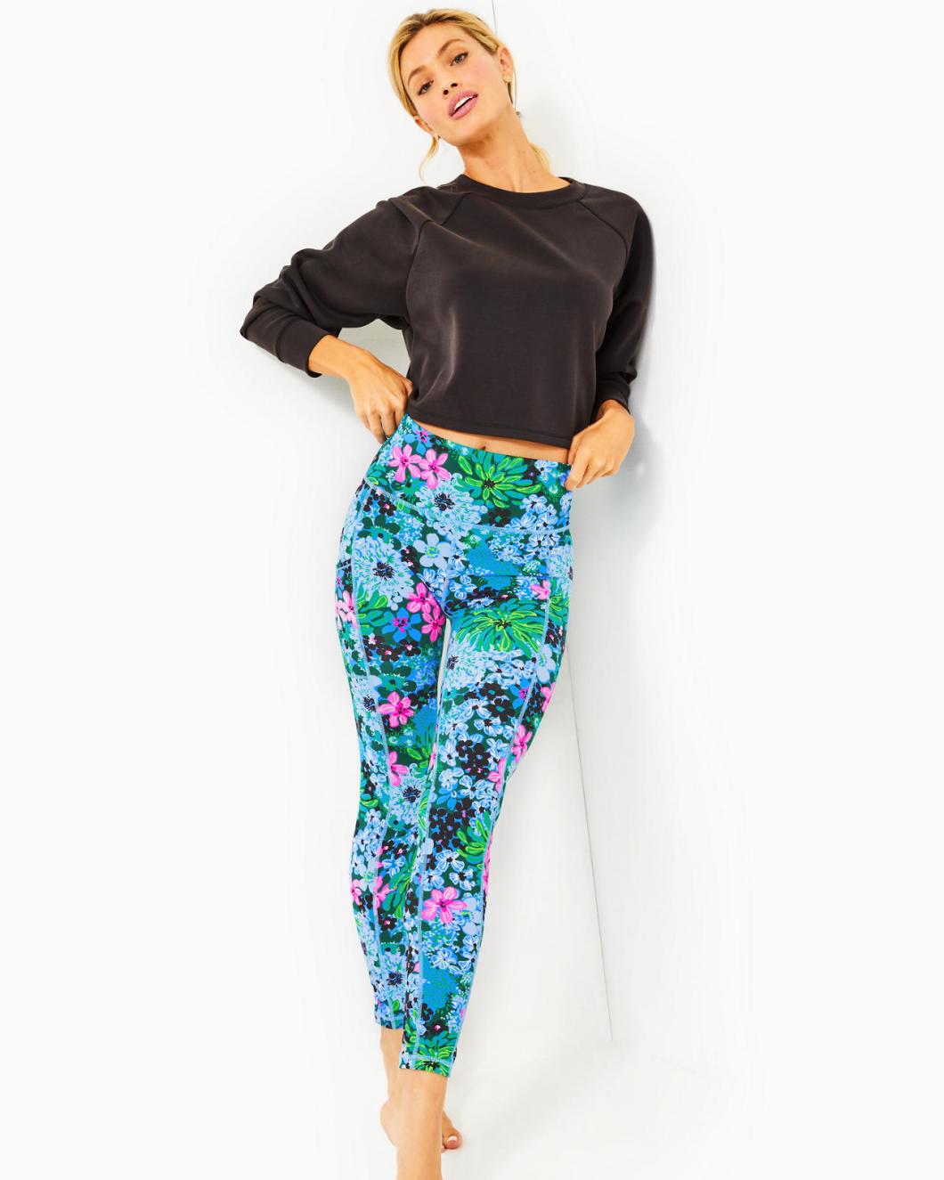 Lilly Pulitzer Upf 50+ Luxletic 26" High Rise Weekender Legging Multi Soiree All Day | Women Bottoms